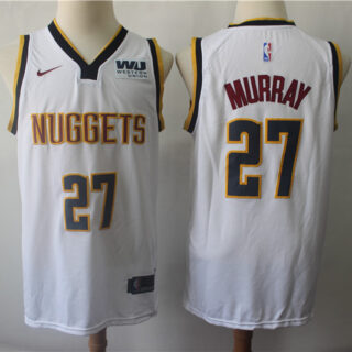 Nuggets 27 Jamal Murray White Nike Swingman Jersey