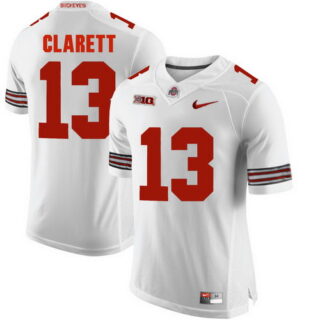 Ohio State Buckeyes 13 Maurice Clarett White College Football Jersey