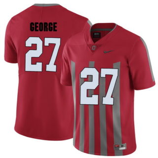Ohio State Buckeyes 27 Eddie George Red Elite College Football Jersey