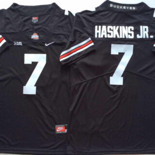 Ohio State Buckeyes 7 Dwayne Haskins Jr. Black College Football Jersey