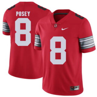 Ohio State Buckeyes 8 DeVier Posey Red 2018 Spring Game College Football Limited Jersey