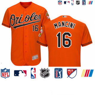 Orioles #16 Trey Mancini Orange Flexbase Authentic Collection Stitched Baseball Jersey