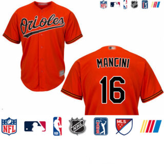 Orioles #16 Trey Mancini Orange New Cool Base Stitched Baseball Jersey