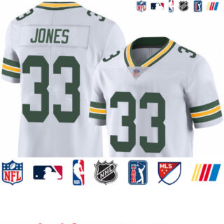 Packers #33 Aaron Jones White Youth Stitched Football Vapor Untouchable Limited Jersey