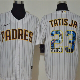 Padres 23 Fernando Tatis Jr. White Nike Cool Base Player Jersey