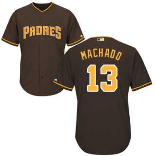 Padres #13 Manny Machado Brown New Cool Base Stitched Baseball Jersey