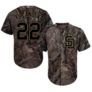 Padres #22 Christian Villanueva Camo Realtree Collection Cool Base Stitched Baseball Jersey