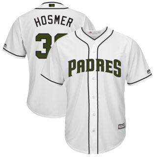 Padres #30 Eric Hosmer White New Cool Base 2018 Memorial Day Stitched Baseball Jersey