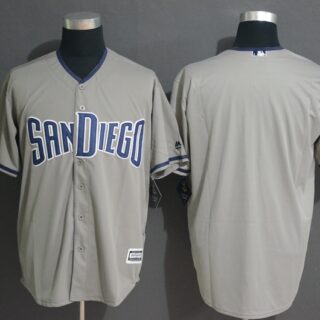 Padres Blank Gray FlexBase Jersey