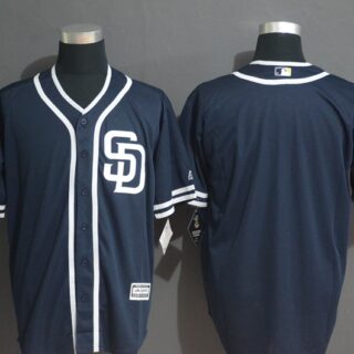 Padres Blank Navy Cool Base Jersey