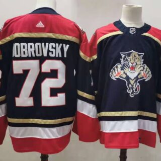 Panthers 72 Sergei Bobrovsky Black 2020-21 Reverse Retro Adidas Jersey