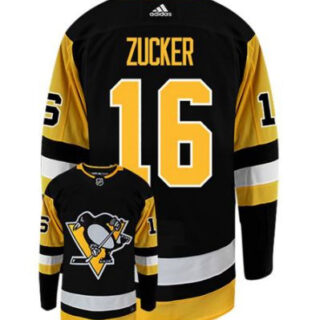 Penguins #16 Jason Zucker Black Jersey