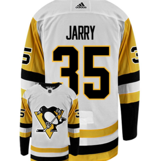 Penguins 35 Tristan Jarry White Adidas Jersey