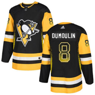 Penguins 8 Brian Dumoulin Black Drift Fashion Adidas Jersey