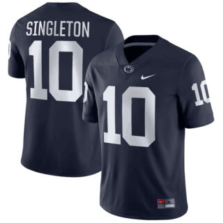 Penn State Nittany Lions #10 Nicholas Singleton white Nike NIL Replica Football Jerseys