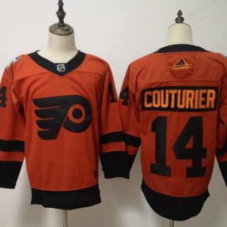 Philadelphia Flyers #14 Sean Couturier Orange 2019 NHL Stadium Series Jersey