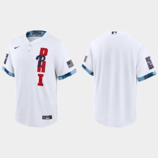 Philadelphia Phillies 2021 Mlb All Star Game Fan's Version White Jersey