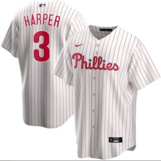Phillies 3 Bryce Harper White 2020 Nike Cool Base Jersey
