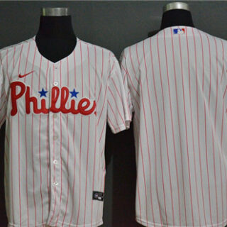 Phillies Blank White 2020 Nike Cool Base Jersey