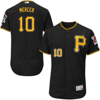 Pirates #10 Jordy Mercer Black Flexbase Authentic Collection Stitched Baseball Jersey
