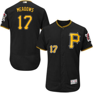 Pirates #17 Austin Meadows Black Flexbase Authentic Collection Stitched Baseball Jersey
