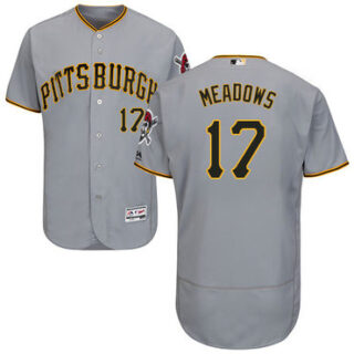 Pirates #17 Austin Meadows Grey Flexbase Authentic Collection Stitched Baseball Jersey
