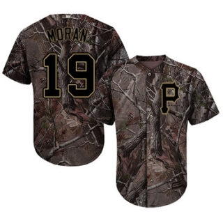 Pirates #19 Colin Moran Camo Realtree Collection Cool Base Stitched Baseball Jersey