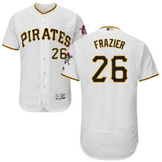 Pirates #26 Adam Frazier White Flexbase Authentic Collection Stitched Baseball Jersey