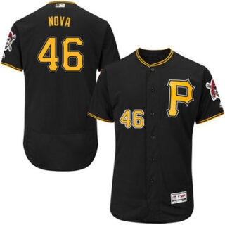 Pirates #46 Ivan Nova Black Flexbase Authentic Collection Stitched Baseball Jersey