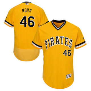 Pirates #46 Ivan Nova Gold Flexbase Authentic Collection Stitched Baseball Jersey