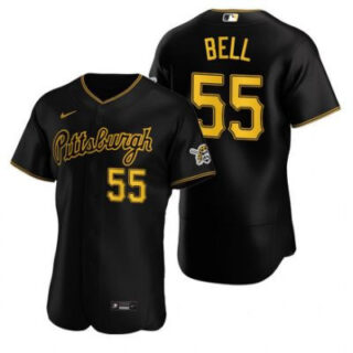Pirates 55 Josh Bell Black Flexbase Jersey