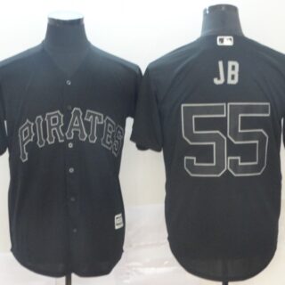 Pirates 55 Josh Bell JB Black 2019 Players' Weekend Player Jersey