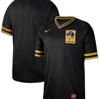 Pirates Blank Black Authentic Cooperstown Collection Stitched Baseball Jersey