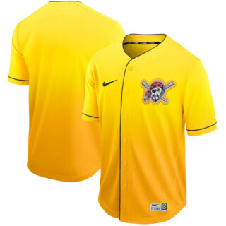 Pirates Blank Yellow Drift Fashion Jersey