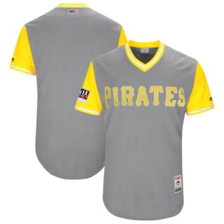 Pirates Gray 2018 Players' Weekend Authentic Team Jersey