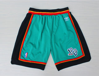 Pistons Green Hardwood Classics Shorts