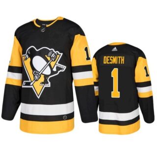 Pittsburgh Penguins #1 Casey DeSmith Black 2021 Jersey