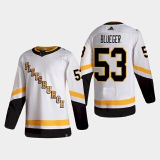 Pittsburgh Penguins #53 Teddy Blueger Retro Alternate NHL Jersey