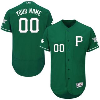 Pittsburgh Pirates Green Celtic Men's Customized Flexbase Jersey