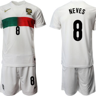 Portugal 8 NEVES Away 2022 FIFA World Cup Qatar Soccer Jersey