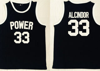 Power Memorial High School 33 Kareem Abdul-Jabbar Black Basketball Jersey