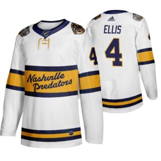 Predators 4 Ryan Ellis White 2020 Winter Classic Adidas Jersey