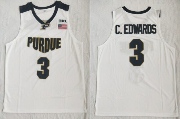 Purdue 3 Carsen Edwards White College Basketball Jersey