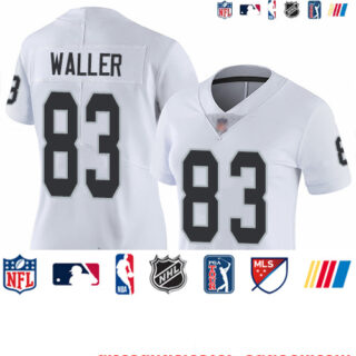 Raiders #83 Darren Waller White Women's Stitched Football Vapor Untouchable Limited Jersey