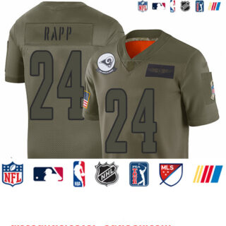 Rams #24 Taylor Rapp Camo Youth Stitched Football Limited 2019 Salute to Service Jersey