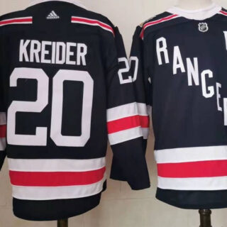 Rangers 20 Chris Kreider Navy Adidas Jersey