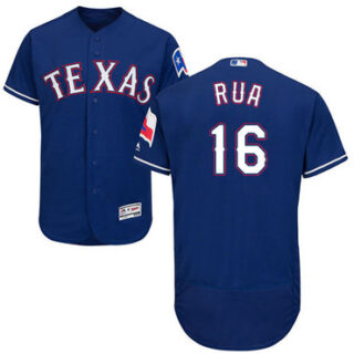 Rangers #16 Ryan Rua Blue Flexbase Authentic Collection Stitched Baseball Jersey