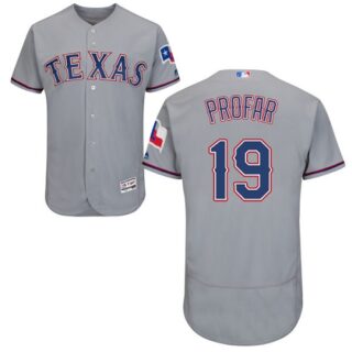 Rangers #19 Jurickson Profar Grey Flexbase Authentic Collection Stitched Baseball Jersey