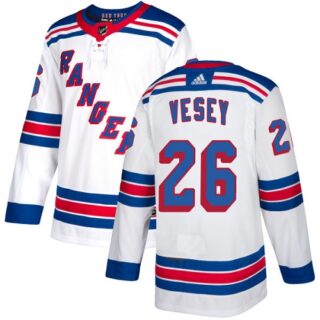 Rangers #26 Jimmy Vesey White Road Authentic Stitched Hockey Jersey