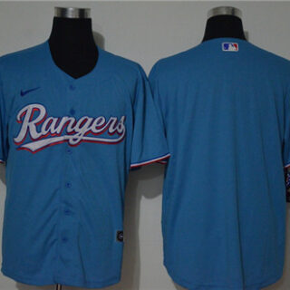 Rangers Blank Blue Nike 2020 Cool Base Jersey